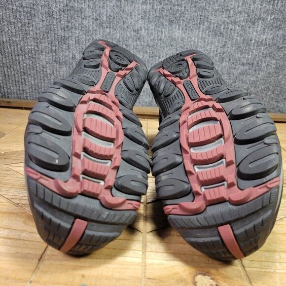 WIDE Merrell Alverstone Mens 9.5W Waterproof Hiking Shoes‎ Gray Suede Mesh Upper - Picture 9 of 11